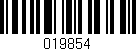 Código de barras (EAN, GTIN, SKU, ISBN): '019854'