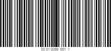 Código de barras (EAN, GTIN, SKU, ISBN): '02.01.0289_001_1'