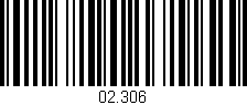 Código de barras (EAN, GTIN, SKU, ISBN): '02.306'