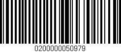 Código de barras (EAN, GTIN, SKU, ISBN): '0200000050979'