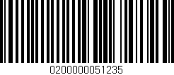 Código de barras (EAN, GTIN, SKU, ISBN): '0200000051235'