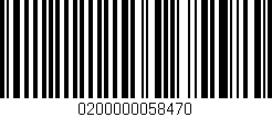 Código de barras (EAN, GTIN, SKU, ISBN): '0200000058470'