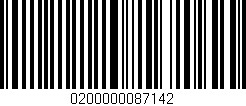 Código de barras (EAN, GTIN, SKU, ISBN): '0200000087142'