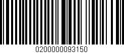 Código de barras (EAN, GTIN, SKU, ISBN): '0200000093150'