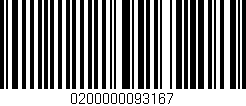 Código de barras (EAN, GTIN, SKU, ISBN): '0200000093167'