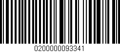 Código de barras (EAN, GTIN, SKU, ISBN): '0200000093341'