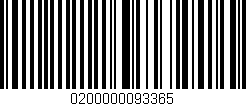 Código de barras (EAN, GTIN, SKU, ISBN): '0200000093365'