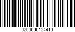 Código de barras (EAN, GTIN, SKU, ISBN): '0200000134419'