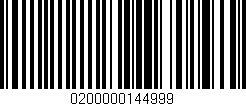 Código de barras (EAN, GTIN, SKU, ISBN): '0200000144999'