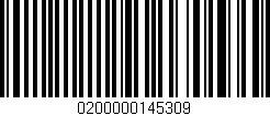 Código de barras (EAN, GTIN, SKU, ISBN): '0200000145309'