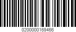 Código de barras (EAN, GTIN, SKU, ISBN): '0200000169466'