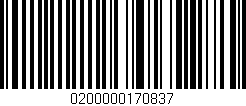 Código de barras (EAN, GTIN, SKU, ISBN): '0200000170837'