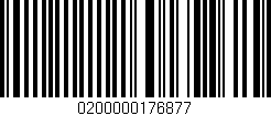 Código de barras (EAN, GTIN, SKU, ISBN): '0200000176877'