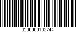 Código de barras (EAN, GTIN, SKU, ISBN): '0200000193744'