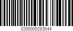Código de barras (EAN, GTIN, SKU, ISBN): '0200000283544'