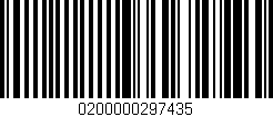 Código de barras (EAN, GTIN, SKU, ISBN): '0200000297435'