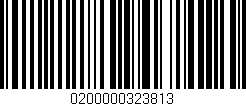 Código de barras (EAN, GTIN, SKU, ISBN): '0200000323813'