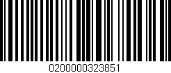 Código de barras (EAN, GTIN, SKU, ISBN): '0200000323851'