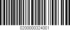 Código de barras (EAN, GTIN, SKU, ISBN): '0200000324001'