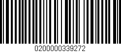 Código de barras (EAN, GTIN, SKU, ISBN): '0200000339272'
