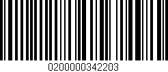 Código de barras (EAN, GTIN, SKU, ISBN): '0200000342203'