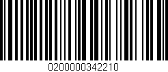 Código de barras (EAN, GTIN, SKU, ISBN): '0200000342210'