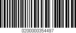 Código de barras (EAN, GTIN, SKU, ISBN): '0200000354497'