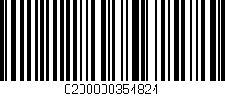 Código de barras (EAN, GTIN, SKU, ISBN): '0200000354824'