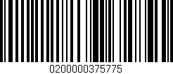 Código de barras (EAN, GTIN, SKU, ISBN): '0200000375775'