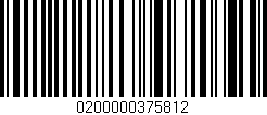 Código de barras (EAN, GTIN, SKU, ISBN): '0200000375812'