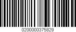 Código de barras (EAN, GTIN, SKU, ISBN): '0200000375829'
