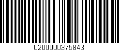 Código de barras (EAN, GTIN, SKU, ISBN): '0200000375843'