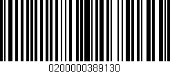 Código de barras (EAN, GTIN, SKU, ISBN): '0200000389130'