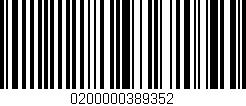Código de barras (EAN, GTIN, SKU, ISBN): '0200000389352'