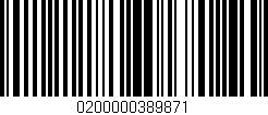 Código de barras (EAN, GTIN, SKU, ISBN): '0200000389871'