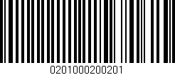 Código de barras (EAN, GTIN, SKU, ISBN): '0201000200201'