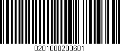 Código de barras (EAN, GTIN, SKU, ISBN): '0201000200601'
