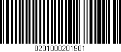 Código de barras (EAN, GTIN, SKU, ISBN): '0201000201901'