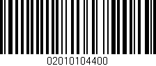 Código de barras (EAN, GTIN, SKU, ISBN): '02010104400'