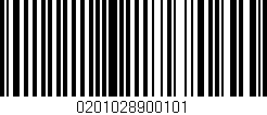 Código de barras (EAN, GTIN, SKU, ISBN): '0201028900101'