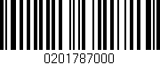 Código de barras (EAN, GTIN, SKU, ISBN): '0201787000'