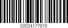 Código de barras (EAN, GTIN, SKU, ISBN): '02024177810'
