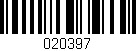 Código de barras (EAN, GTIN, SKU, ISBN): '020397'