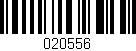 Código de barras (EAN, GTIN, SKU, ISBN): '020556'