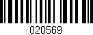 Código de barras (EAN, GTIN, SKU, ISBN): '020569'