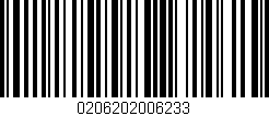 Código de barras (EAN, GTIN, SKU, ISBN): '0206202006233'
