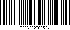 Código de barras (EAN, GTIN, SKU, ISBN): '0206202008534'