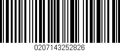 Código de barras (EAN, GTIN, SKU, ISBN): '0207143252826'