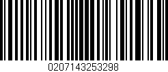 Código de barras (EAN, GTIN, SKU, ISBN): '0207143253298'