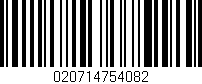 Código de barras (EAN, GTIN, SKU, ISBN): '020714754082'